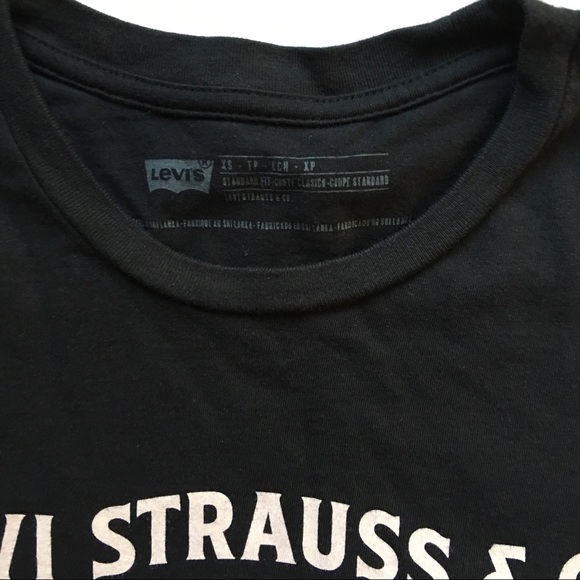 Levi Strauss & Co T-Shirt Black Graphic Sz XS - Picture 3 of 7